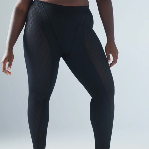 SAVAGE X FENTY Black Mesh Peak Performance High-Waist Mesh Legging. Size 1X NWT - Picture 4 of 4